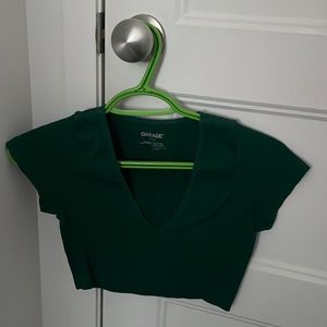 GREEN CROP TOP FROM GARAGE